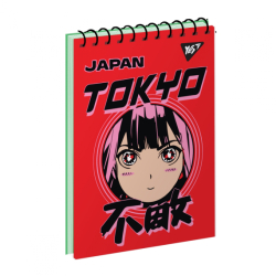 Фото - Зошит для записів YES А6/80 од.спіраль 'Anime. Tokyo' 62114