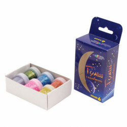 Фото - Фарби гуашеві  з блискітками  6 кол., 60мл 42776