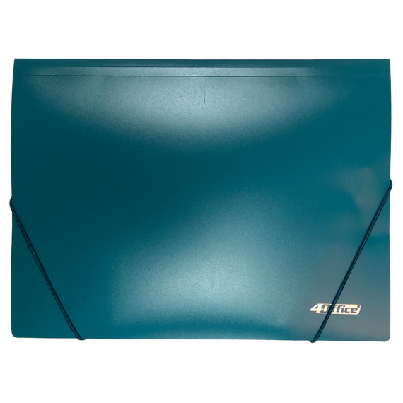 Фото - Папка на гумках., А4, 500 мкн.,PP, зелен., 4-244-04, 4OFFICE 46939