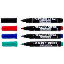 Фото - Маркер Permanent 8576 1-4,6 мм клиноподібний червоний (уп.10) 9492