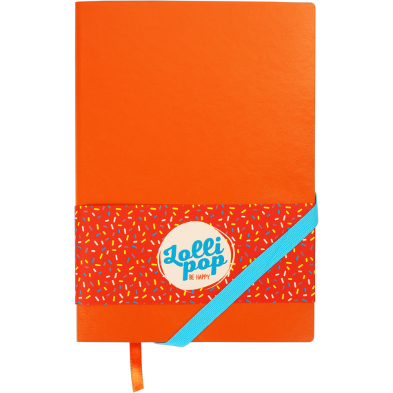 Фото - Блокнот діловий LOLLIPOP А5, 96 арк, Лінія, обкладинка штучна шкіра, помаранчевий 62450 Фото - Блокнот діловий LOLLIPOP А5, 96 арк, Лінія, обкладинка штучна шкіра, помаранчевий 62450