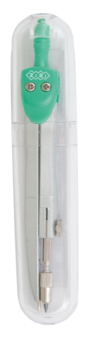 Фото - Циркуль BASIS в твердому футлярі типу 'градусник', зелений, KIDS Line (уп.12) 38510 Фото - Циркуль BASIS в твердому футлярі типу 'градусник', зелений, KIDS Line (уп.12) 38510