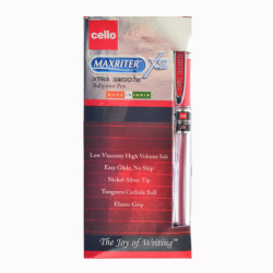 Фото - Ручка кульк/масл 'Maxriter XS' червона 0,7 мм 'CELLO' (уп.12) 41760