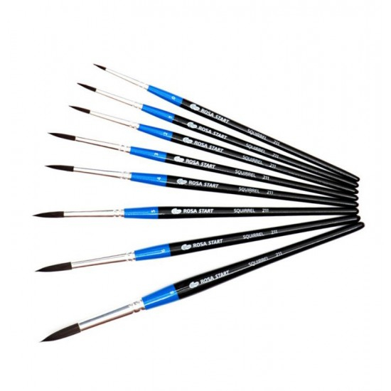 Фото - Білка кругла, 211, № 8, к. р. пензель ROSA Studio 48647 Фото - Білка кругла, 211, № 8, к. р. пензель ROSA Studio 48647