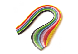 Фото - Папір для квілінгу Б яскравий 12/15/ 3мм (12кольорів,15смуг)420мм 80г/м2 /449/ 31117