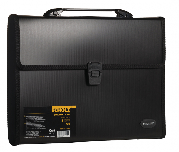 Фото - Портфель SСHOLZ А4 3 відд. чорн.. 10502 1557 Фото - Портфель SСHOLZ А4 3 відд. чорн.. 10502 1557