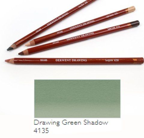 Фото - Олівець для рисунку Drawing (4135), Зелена тінь, Derwent 57300 Фото - Олівець для рисунку Drawing (4135), Зелена тінь, Derwent 57300