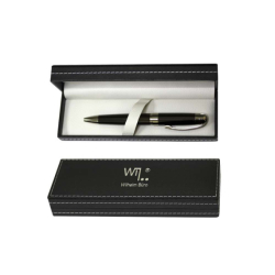 Фото - Ручка кулькова Wilhelm Buro, корпус металевий в чорному футлярі кожзам 63736