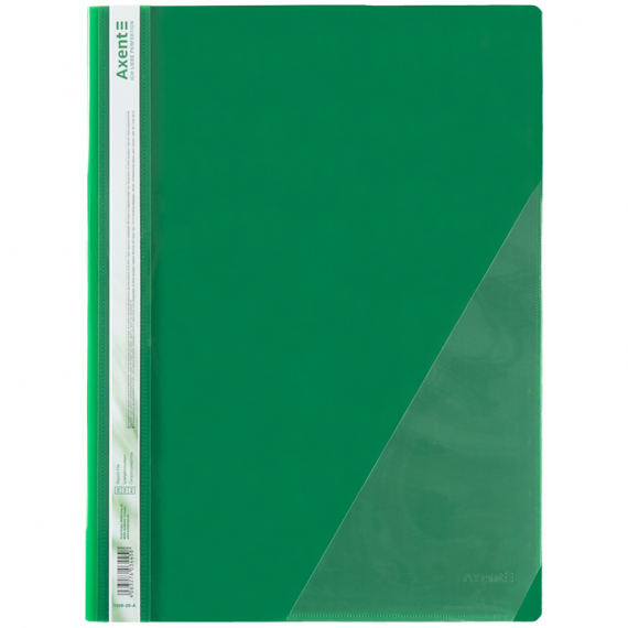 Фото - Швидкозшивач з кутовою кишенею, зелений 52198 Фото - Швидкозшивач з кутовою кишенею, зелений 52198