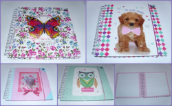 Фото - Блокнот 15х15, 60л, тверда обкл., на гумці, асорті 33451