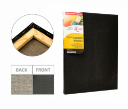 Підрамник, 30*40 см, крупне зерно, Чорний грунт, льон, ROSA