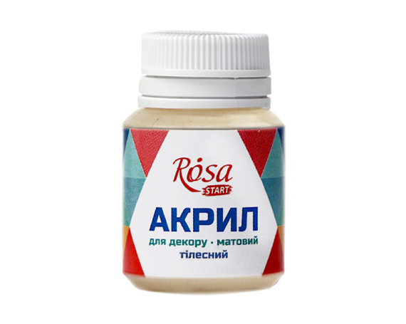 Фото - Акрил для декору 31, Тілесний, матовий, 20 мл, ROSA TALENT 39029 Фото - Акрил для декору 31, Тілесний, матовий, 20 мл, ROSA TALENT 39029