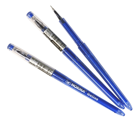 Фото - Ручка гелева, 0.5мм, син., Gelios, 342, NORMA 40977 Фото - Ручка гелева, 0.5мм, син., Gelios, 342, NORMA 40977