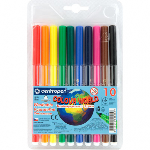 Фото - Фломастери 7550/10 ТП, набір 10 шт. 45662 Фото - Фломастери 7550/10 ТП, набір 10 шт. 45662