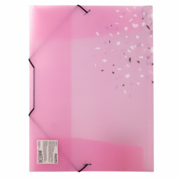 Фото - Папка на гумках, А4+, Shine, рожева 47140 Фото - Папка на гумках, А4+, Shine, рожева 47140