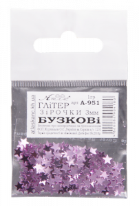 Фото - Блискітки (Гліттер) ЗІРОЧКИ Бузкові 1гр. в пакете А-951 22392 Фото - Блискітки (Гліттер) ЗІРОЧКИ Бузкові 1гр. в пакете А-951 22392