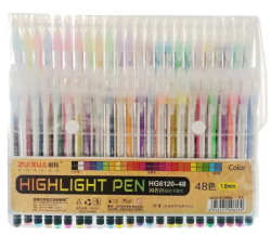 Фото - Набір ручок гелевих 48кольорів 63188