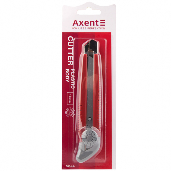 Фото - Ніж канцелярський, мет. направляючi, 18 мм, гвинт. фіксатор 52174 Фото - Ніж канцелярський, мет. направляючi, 18 мм, гвинт. фіксатор 52174