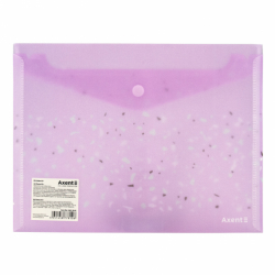 Фото - Папка на кнопці, А5+, Shine, бузкова 47154